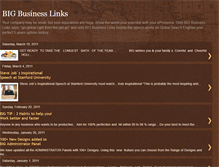 Tablet Screenshot of blog.bigbizlinks.com